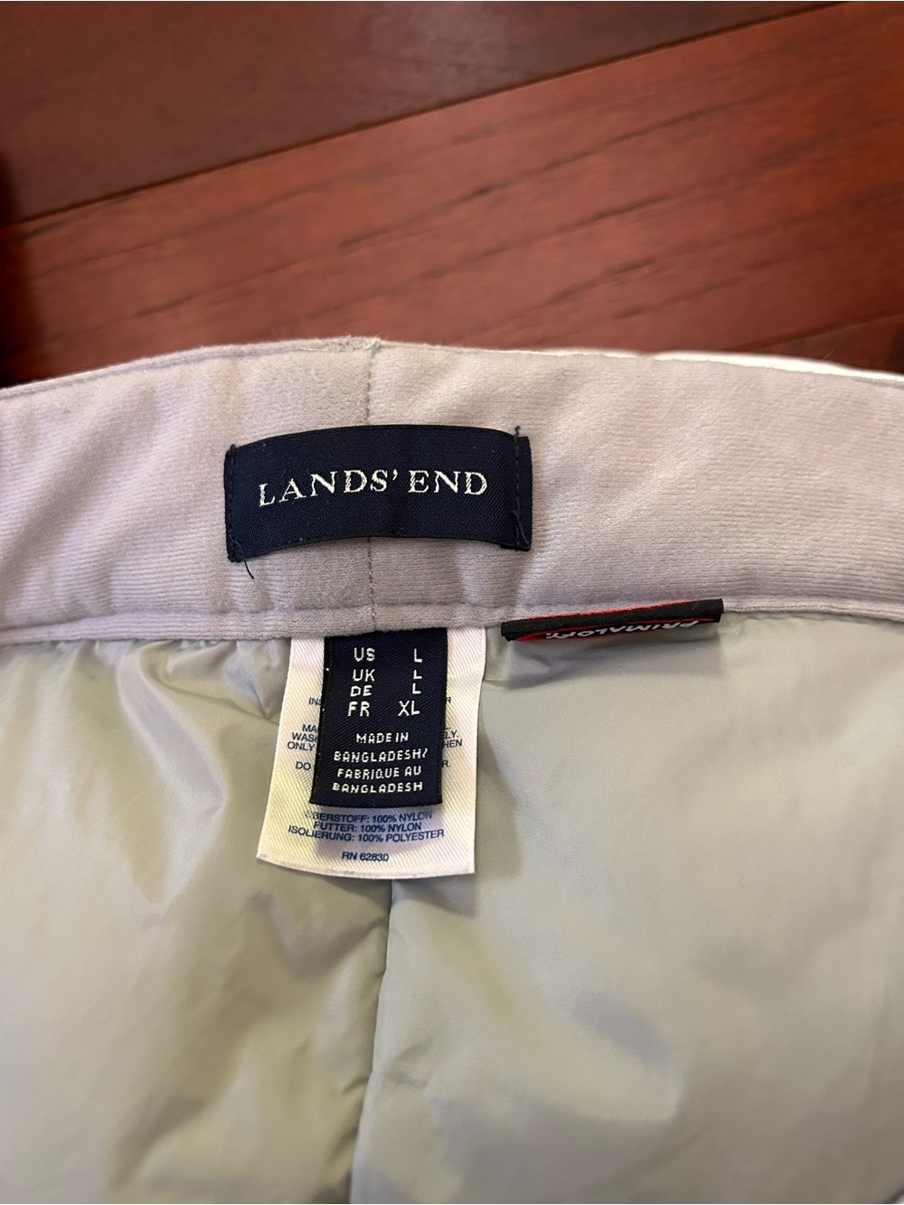 LAND'S END f(x) Primaloft waterproof insulated Snow Pants in White Womens Large - Picture 8 of 14